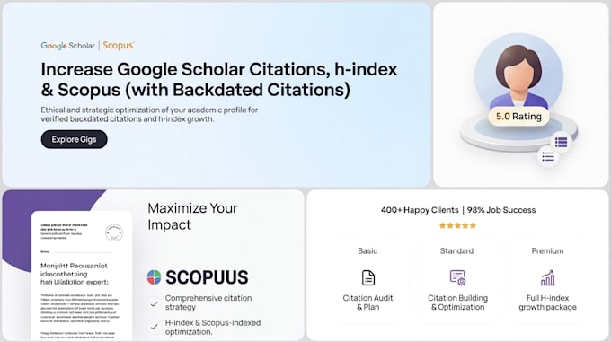 increase google scholar citation with h index and scopus with backdated citation
