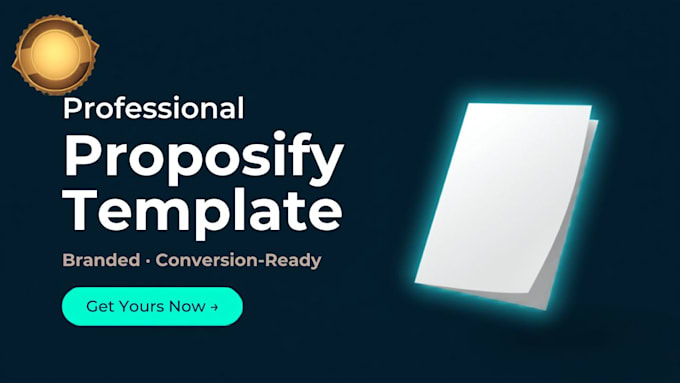 design a professional proposify proposal template for your business