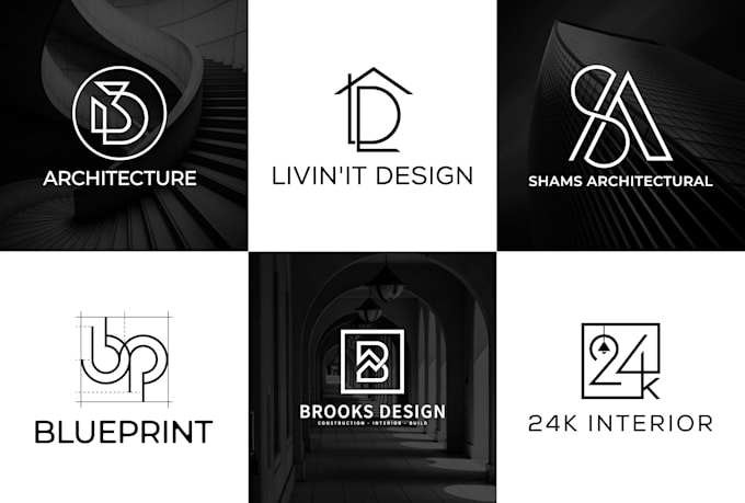 architecture and interior logo design