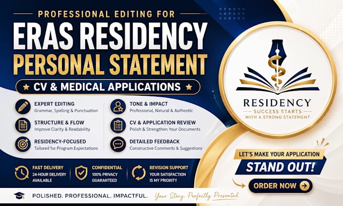 edit your eras residency personal statement and medical school application