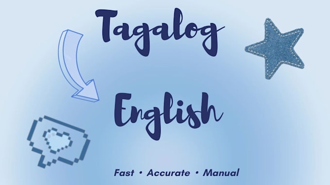 translate english to tagalog manually
