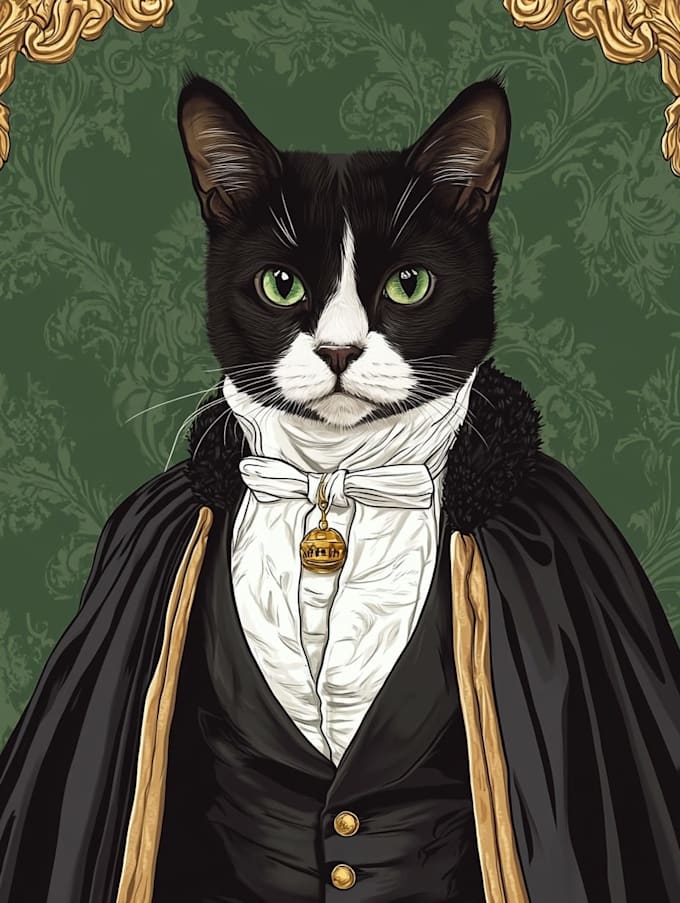 do custom pet portrait, dog portrait, cat portrait