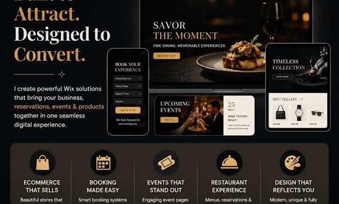 do wix ecommerce website,wix booking event,wix restaurant