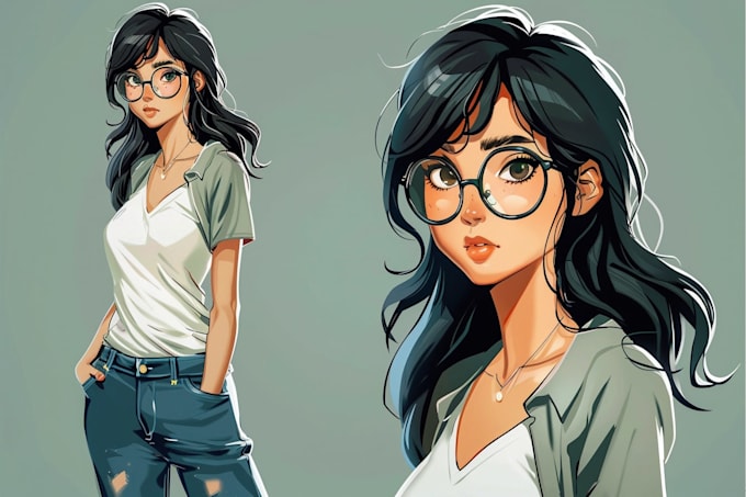 draw anime or manga style portrait