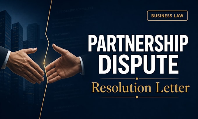 write a strategic US partnership dispute and resolution letter