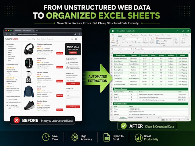 do web scraping, data extraction, and automation