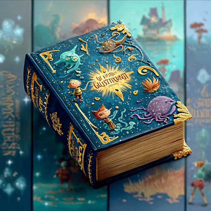 design a striking cartoon book cover