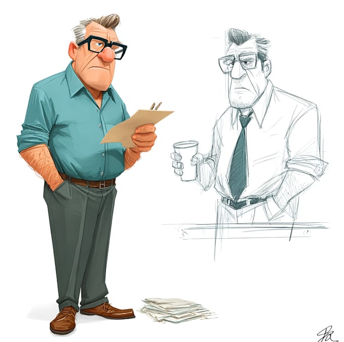 create cartoon character design