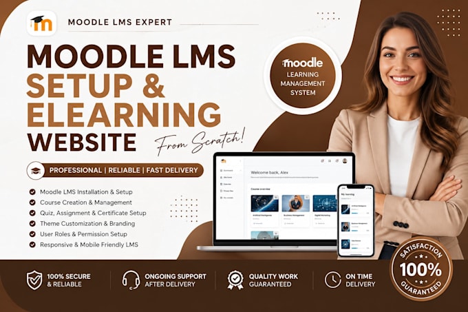 do moodle lms setup from scratch, moodle elearning website, moodle customization