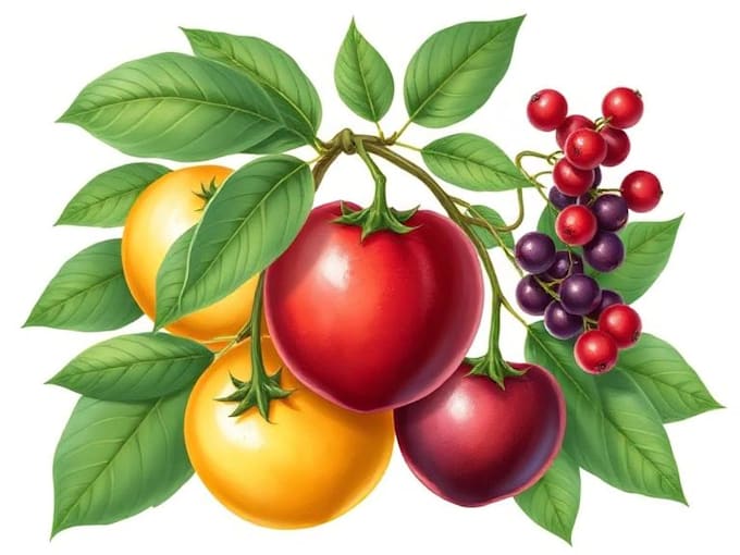 create high quality botanical illustrations with natural elegance