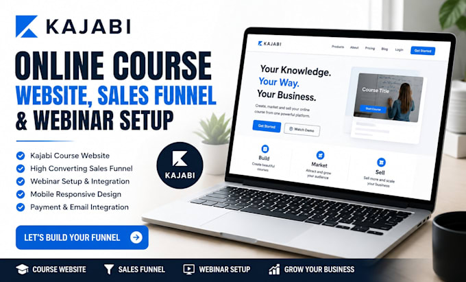 do giveaway kajabi online course website, sales funnel, mega million webinar