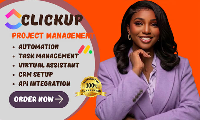 clickup project management workflow automation virtual assistant consultation