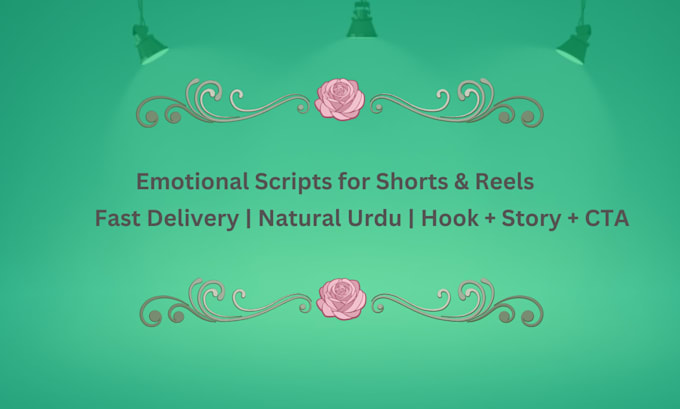write emotional urdu scripts for youtube shorts and reels