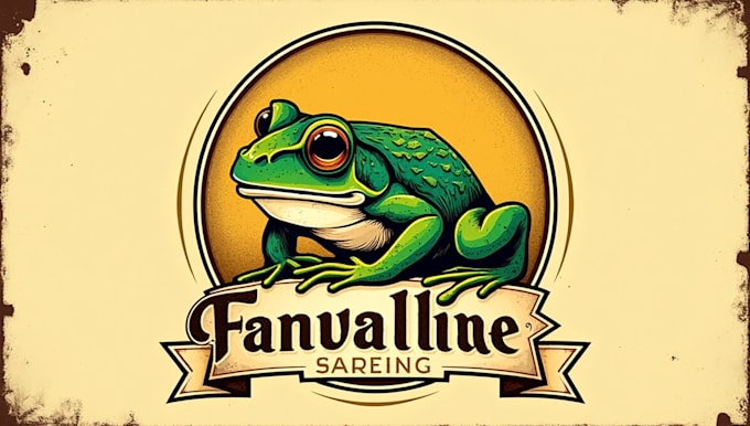 do unique frog logo design for your brand
