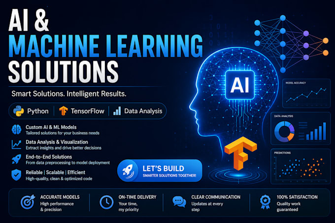 build ml models, ai chatbots and data solutions using python
