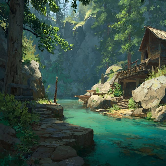 create stunning environment concept art