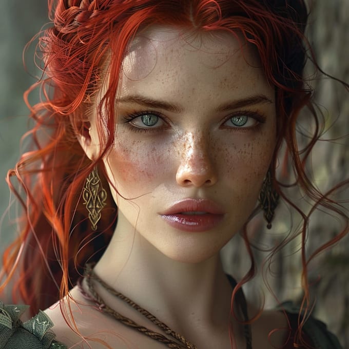 draw fantasy character illustration and concept art