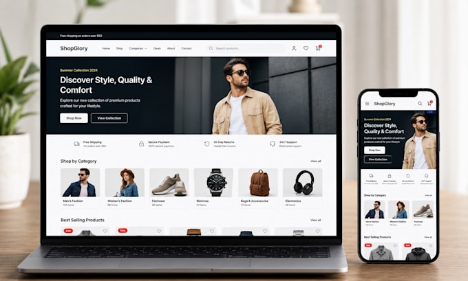 build a modern responsive website for your business