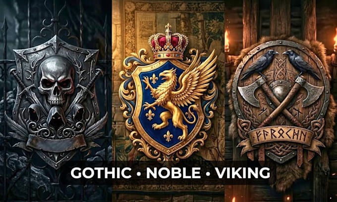 create gaming clan and fantasy house crests