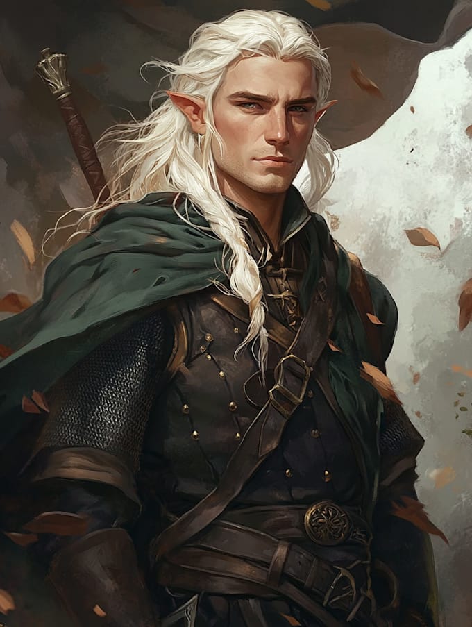 fantasy dnd character illustration