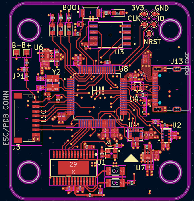 design your custom pcb schematic and layout in kicad