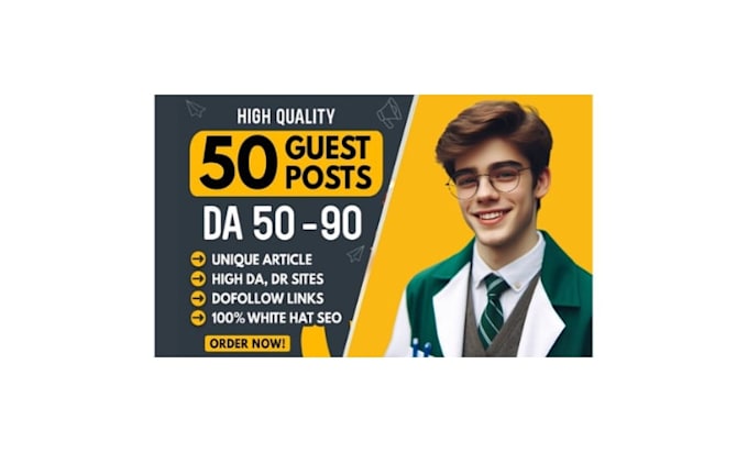 publish guest posts on high authority websites