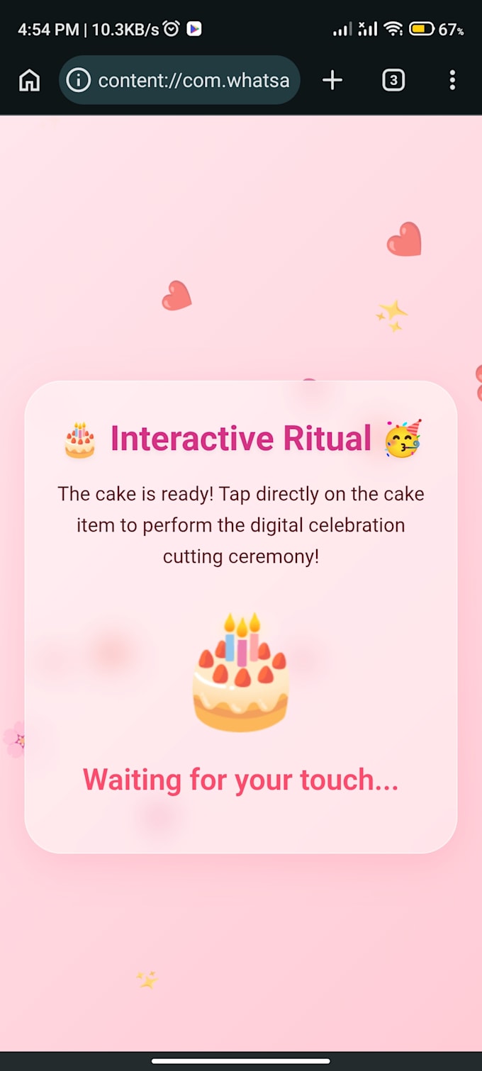 design an interactive birthday, wedding, or event website