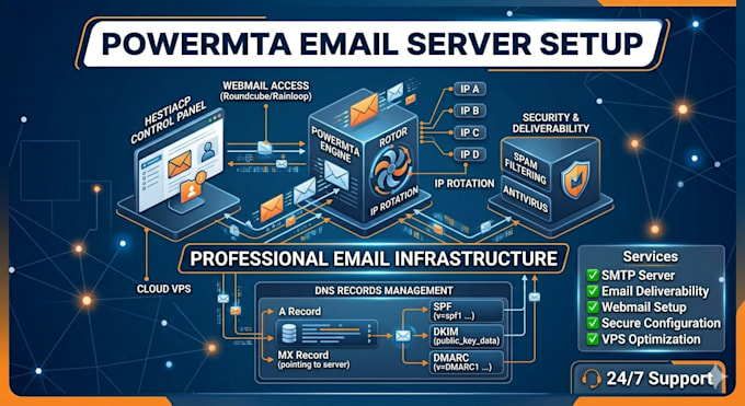 setup a professional email server for bulk mailing