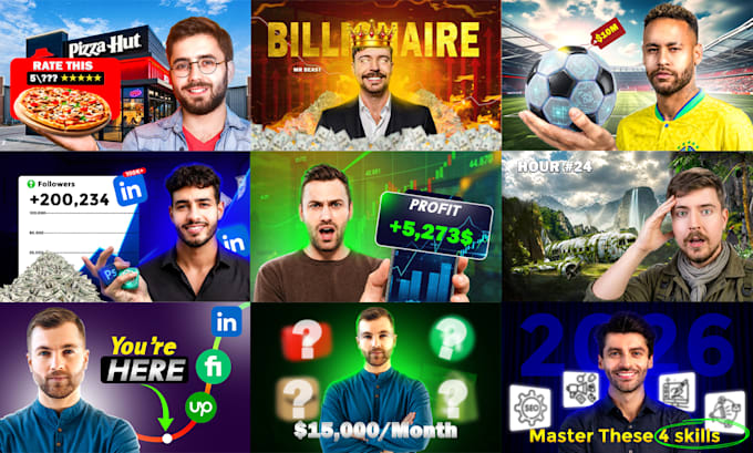 design amazing youtube thumbnail
