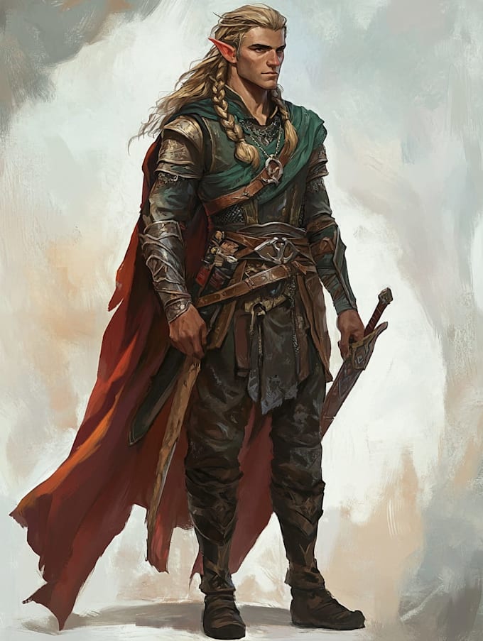 fantasy dnd character illustration