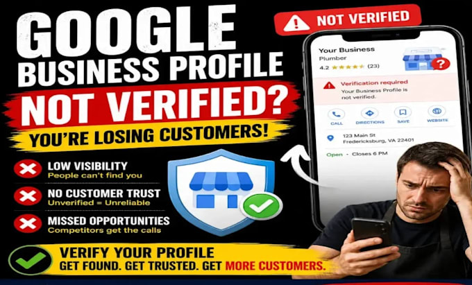 setup google business profile, instant verification, gmb verified listing