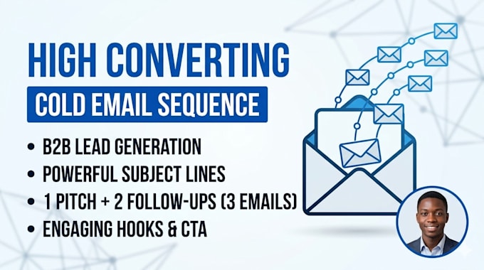 write a high converting cold email sequence for b2b sales