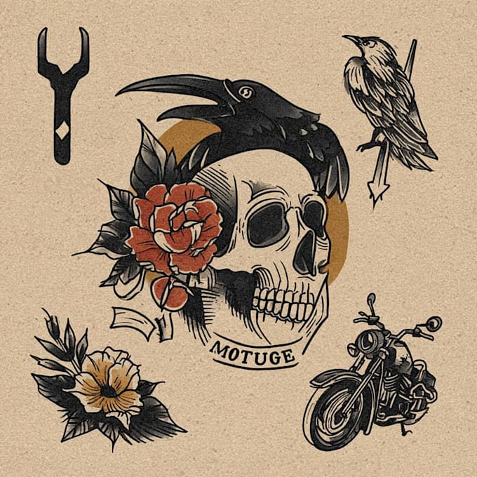 Design a hand drawn custom tattoo or cover up for you by Kanzalmer | Fiverr