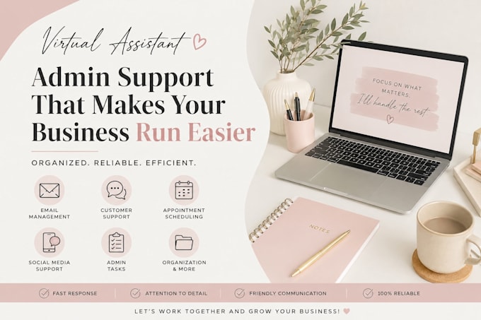 help organize your business as a virtual assistant