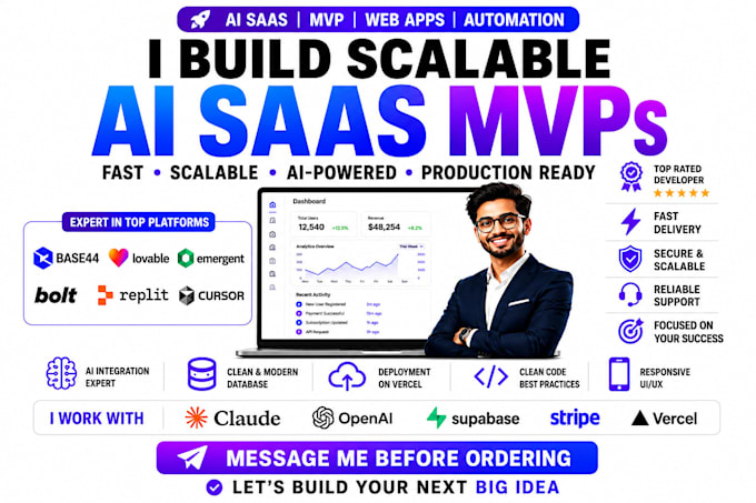 vibe code your ai saas web app using replit bolt and lovable