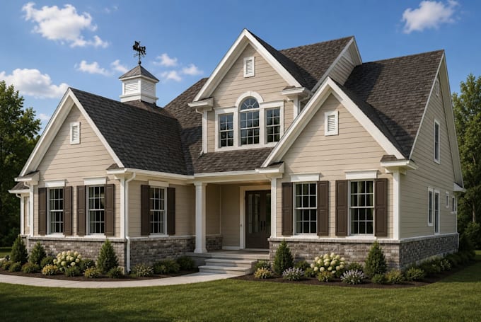create realistic exterior architectural renderings