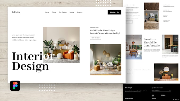 create an professional full stack website