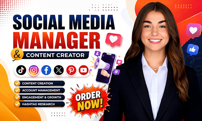 be your social media manager and content creator