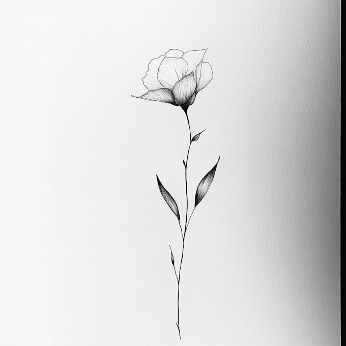 design a minimalist fine line tattoo