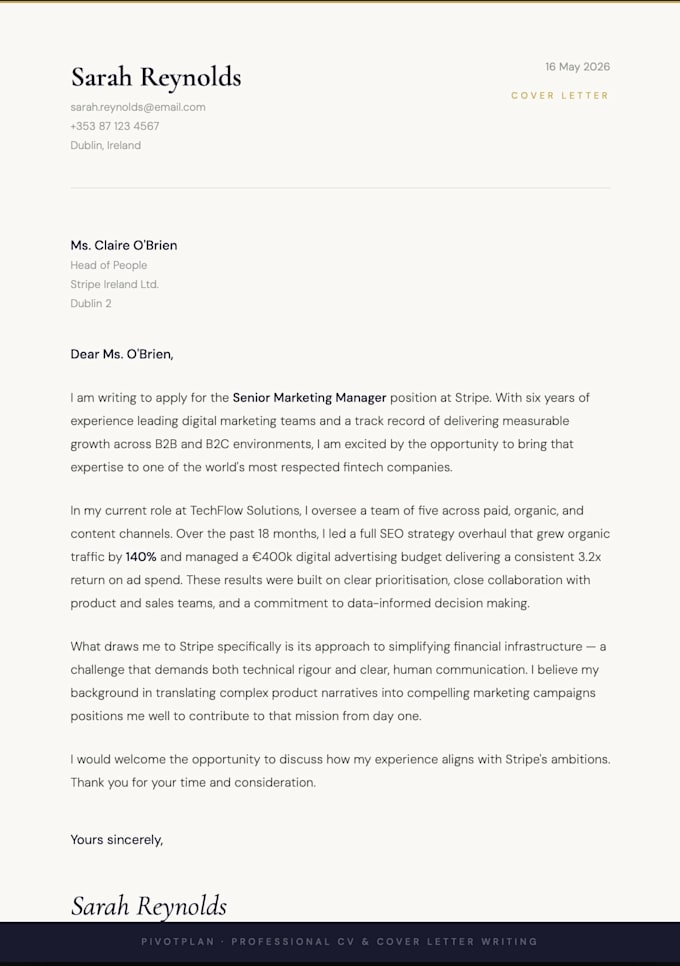 write a professional, modern CV that gets you interviews