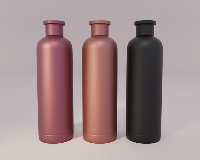 create realistic 3d cosmetic bottle modeling and product rendering