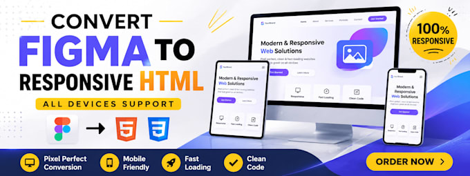 convert figma to responsive HTML
