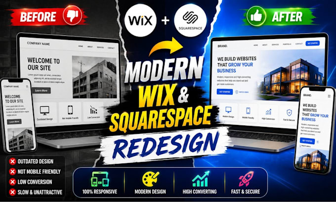redesign wix website design squarespace website wix design squarespace redesign