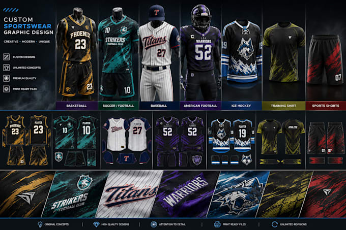 design custom sportswear and team jerseys