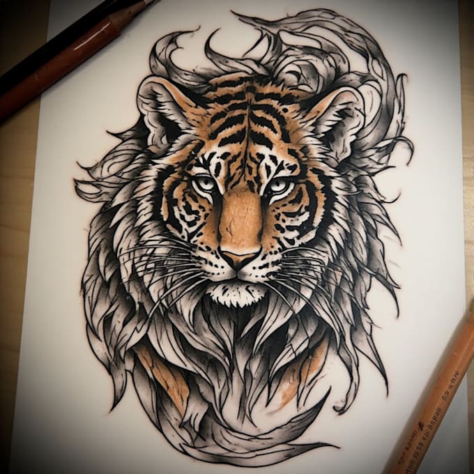 design a modern and minimalist tattoo design