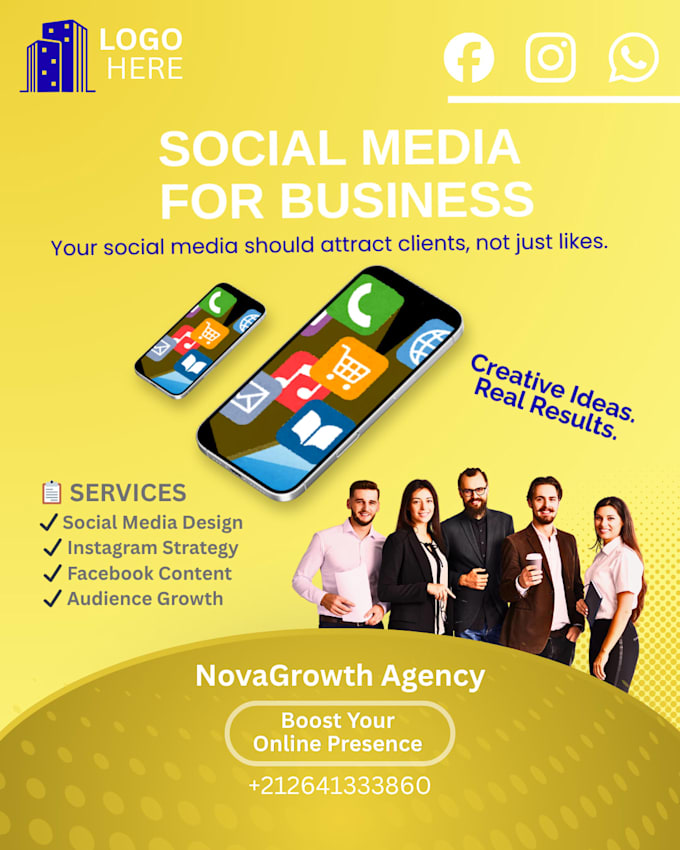 create professional social media marketing posts