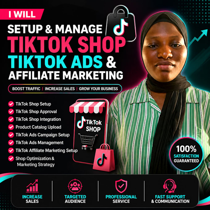 setup tiktok shop tiktok ads and tiktok affiliate marketing