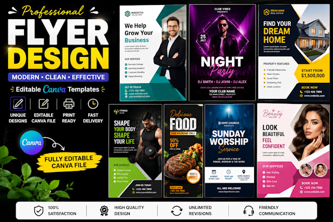 convert your PDF, flyer, or design into editable canva template
