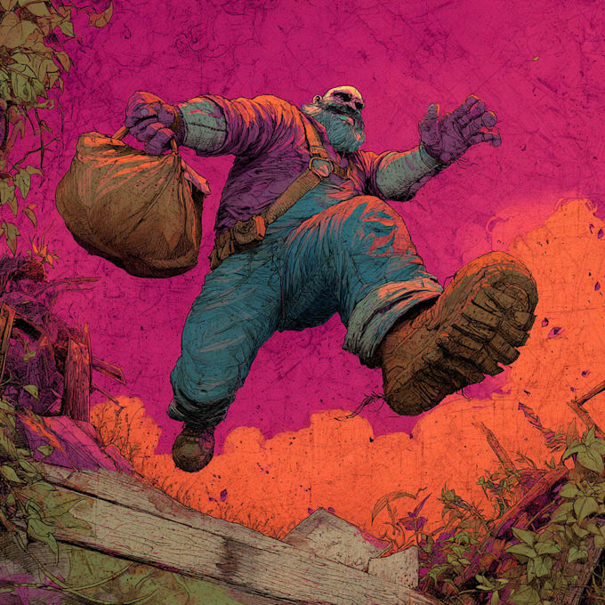 comic book illustration with comic book illustrator