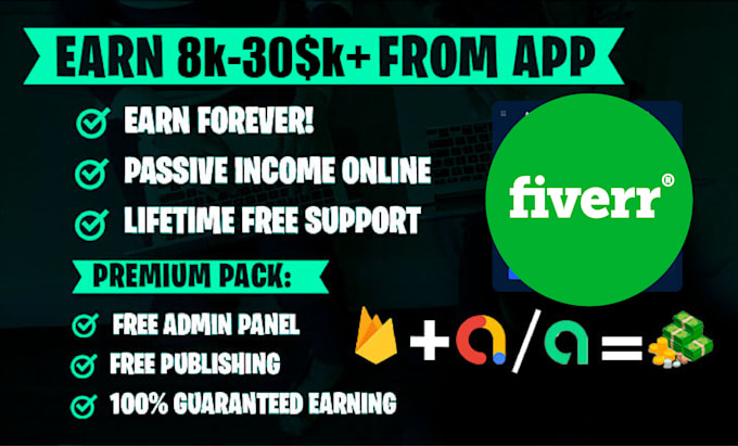 bulid earning app for passive income